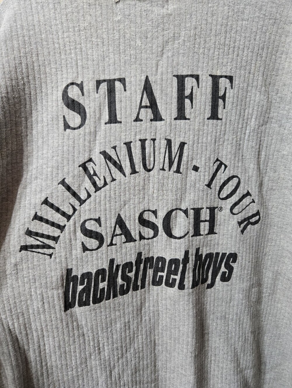 SASCH Backstreet Boys Millenium Tour Back Stage Staff Member Long Sleeve Shirt